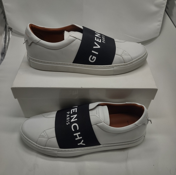 Givenchy Men's Urban Street Sneakers w/Webbing, black/white - Size EU 45/12 - Picture 3 of 14